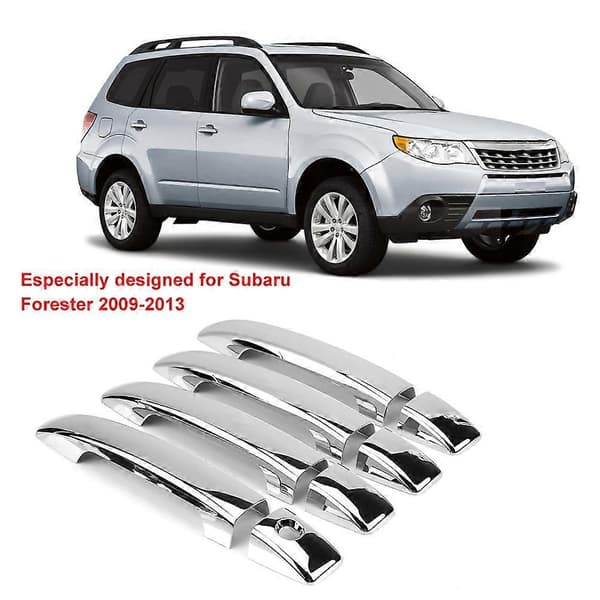 8 kpl Kromattu auton ovenkahvan suojus Subaru Foresteriin 2009-2013