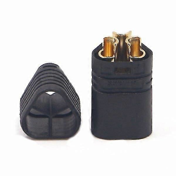 Amass MT60 Tre-hullers Stikforbindelse Sort Han & Hun 1 Par