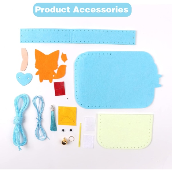 Sysats för barn (Blue Fox), DIY-kit för små flickor, non-Wov