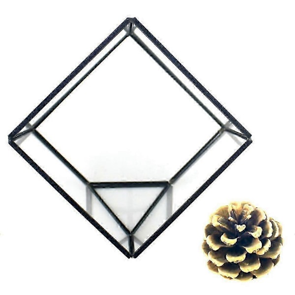 Geometriska Kuber Glas Terrarium Heminredning Växt Suckulent Blomhållare Vas Kruka Qinhai
