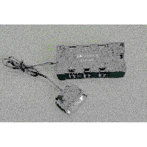 Til Corsair Lightning Node Pro Commander Crystal Corsair 6-port RGB LED-blæserhub