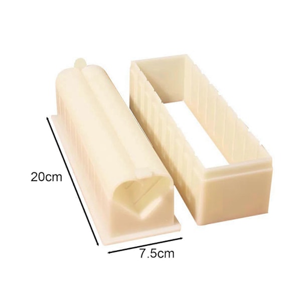 JiKaiX 1 Set Sushiform Hållbar Bekväm Sushitillverkningsverktyg Mångsidiga DIY Sushiformsatser för Hemmakök Love Heart