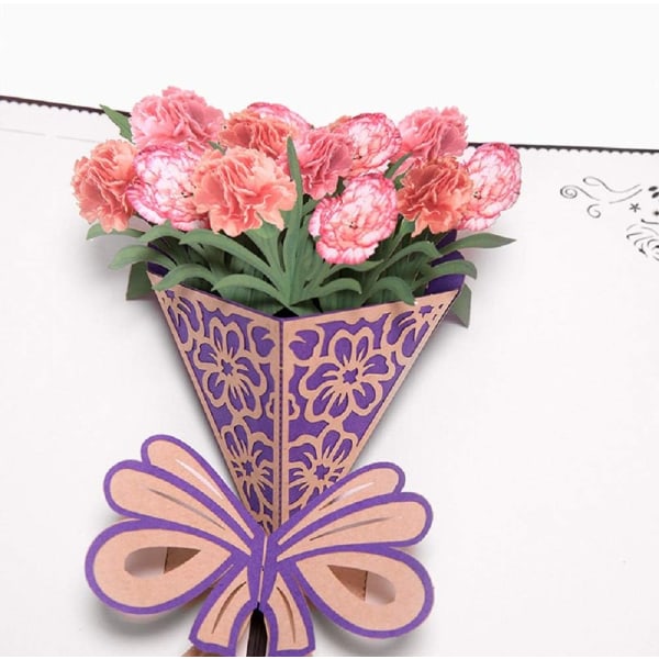 Äitienpäiväkortti, Äidin syntymäpäiväkortti, 3D Pop Up -kortti