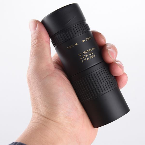 ##/10-300x40mm Zoom Monokular Teleskop med Optisk HD-Prisme for Voksne til Fugletitting, Vandring, Camping##/