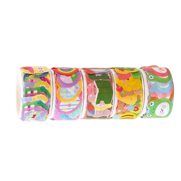 &5 Rolls Kawaii Washi Tape Stationery Stickers Diy Label For Card Planner&