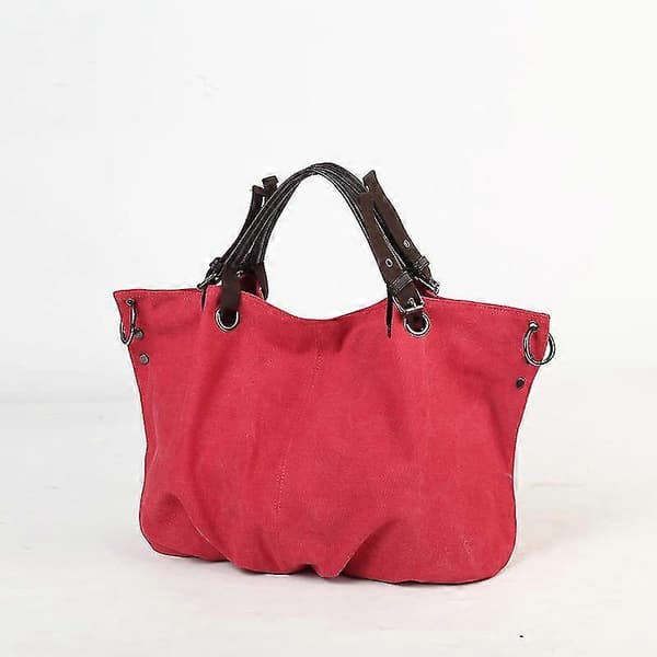 Dam Handväskor Plånböcker Canvas Väskor Casual Messenger Väskor Stora Handväskor 8 Färger Red