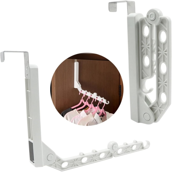 1 Piece Door Hanger Foldable Drying Rack - Clothes Rail for Door,