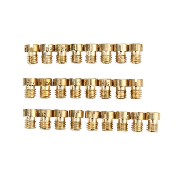25 stk. Hoveddyse Karburator Hoveddyse Kit 55?115 M5 Erstatning for Dellorto Karburator PHBG