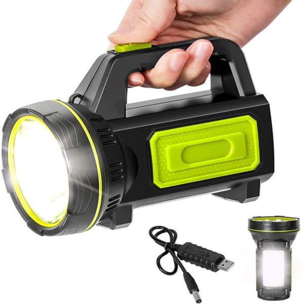 Erittäin tehokas USB ladattava 135000 lumenin 6000mAh LED-taskulamppu