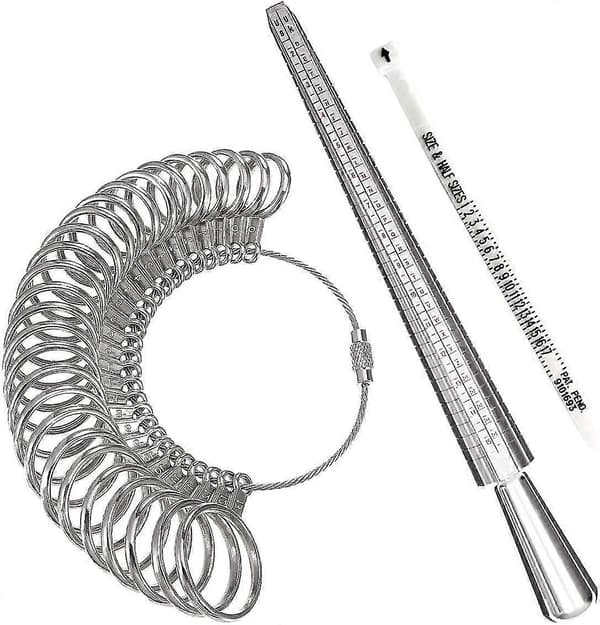 Ring Størrelses Måleværktøj - Aluminium Ringdor og Finger Målere