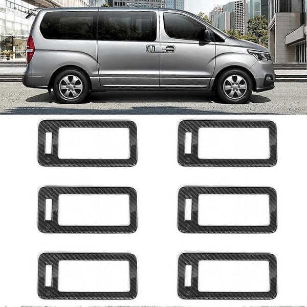 6 stk. Bageste Luftventil Trim Cover Passer til HYUNDAI GRAND STAREX (H1) 2019