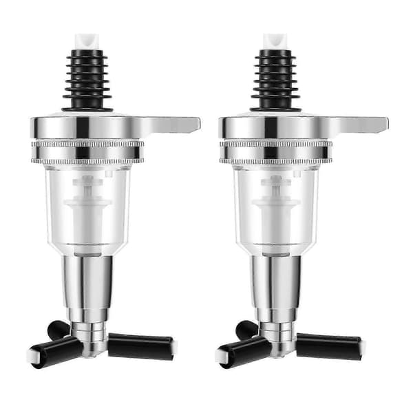 2 st 45 ml/1,5 oz Bar Butler Väggmonterad Ersättningsmunstycke Shot Dispenser för Roterande Spritflaskhållare