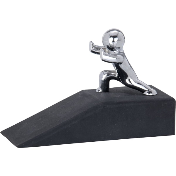 Hercules-ovikynnyksen pysäytin, Kumia, 10 x 6,5 x 4 cm, Musta
