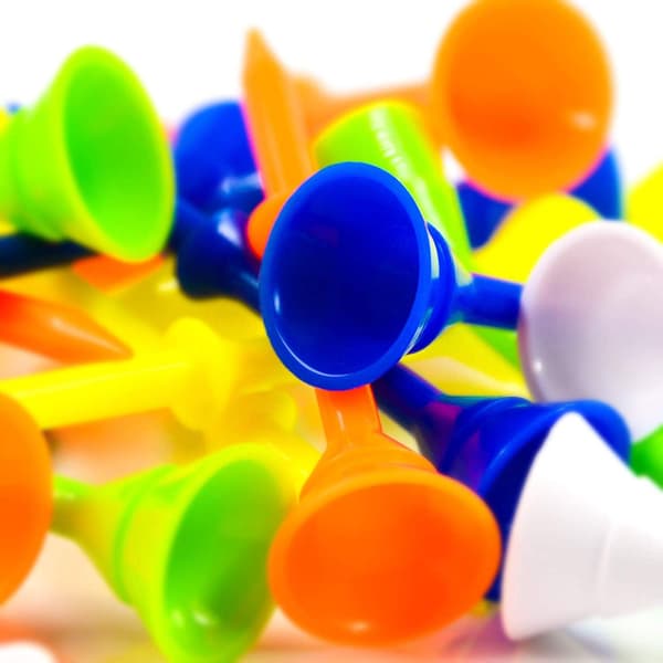 Plastik Golf Tees Kop Mix Farve 3 1/4 Tommer 83mm Lang Ubrækkelig