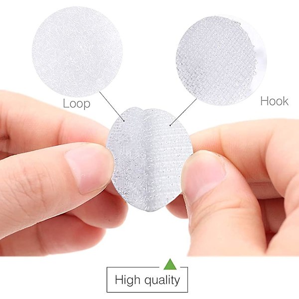 ##/Förpackning med 1000 självhäftande Velcro-punkter, 15 mm. 500 par självhäftande##/