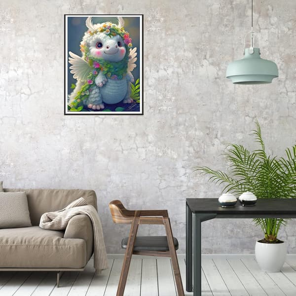 ##/5D diamantmålning-DIY-30x40cm-Söt liten mytisk varelse##/