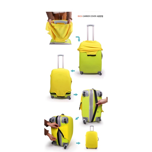 Elastisk Reisebagasjedeksel Koffert Trolley Case Beskyttende Veske