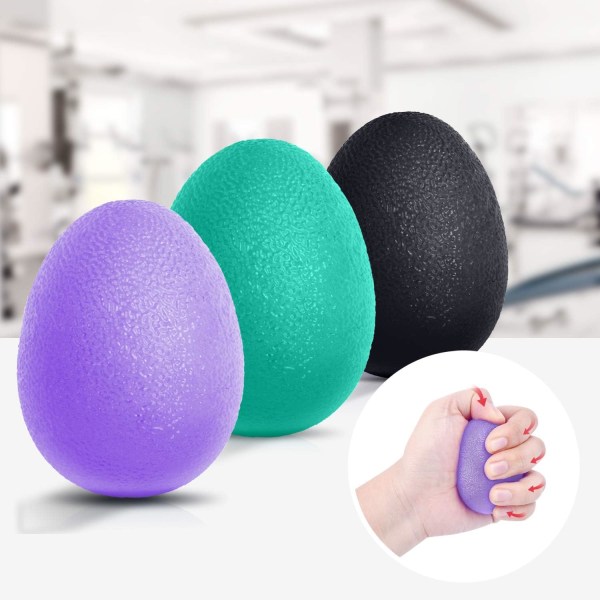Stressipallot, 3 kpl setti, 3 vastusastetta (Purp