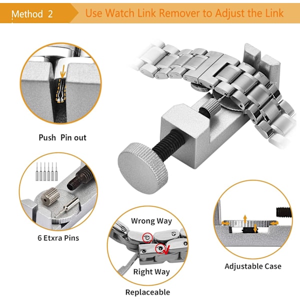 Klockreparationsverktygssats: 149 delar Professionell klockreparationspresentkit Batteri