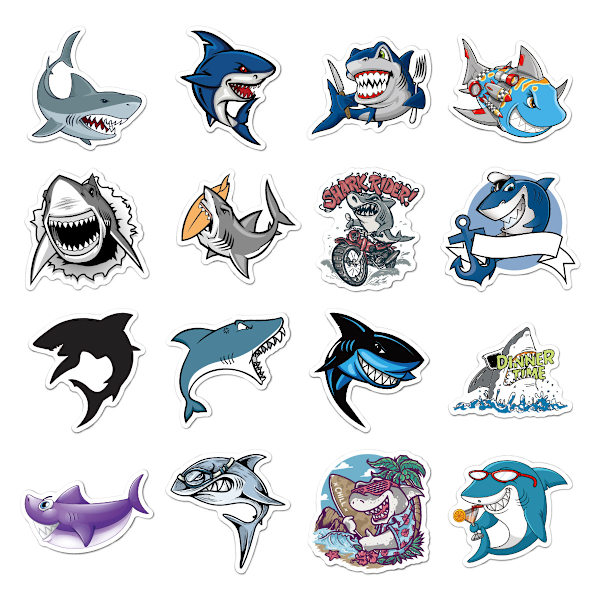 ##/Hajstickers 100 st Hajstickers för barn##/