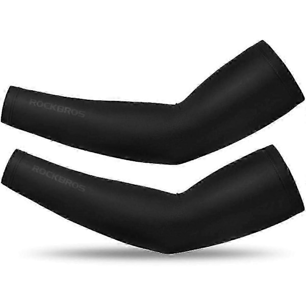 Unisex Armvärmare Kompression UV-skydd UPF 50 Ultra Elastisk Issilke Armvärmare för Fitness C