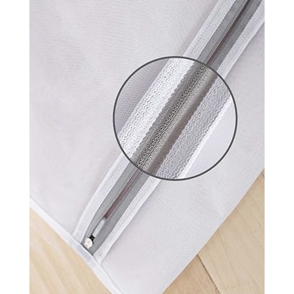 Vaskesekker i Mesh (4 stk, 16 x 20 tommer), delikate vask