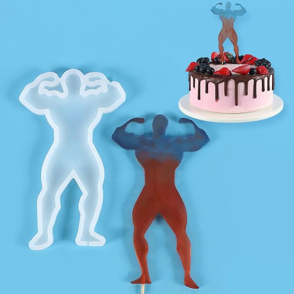 Silikonform Trygg å Ta på Bakeform Anti-deformert Mote Jente Modellering Kjeksform for Hjemmet G
