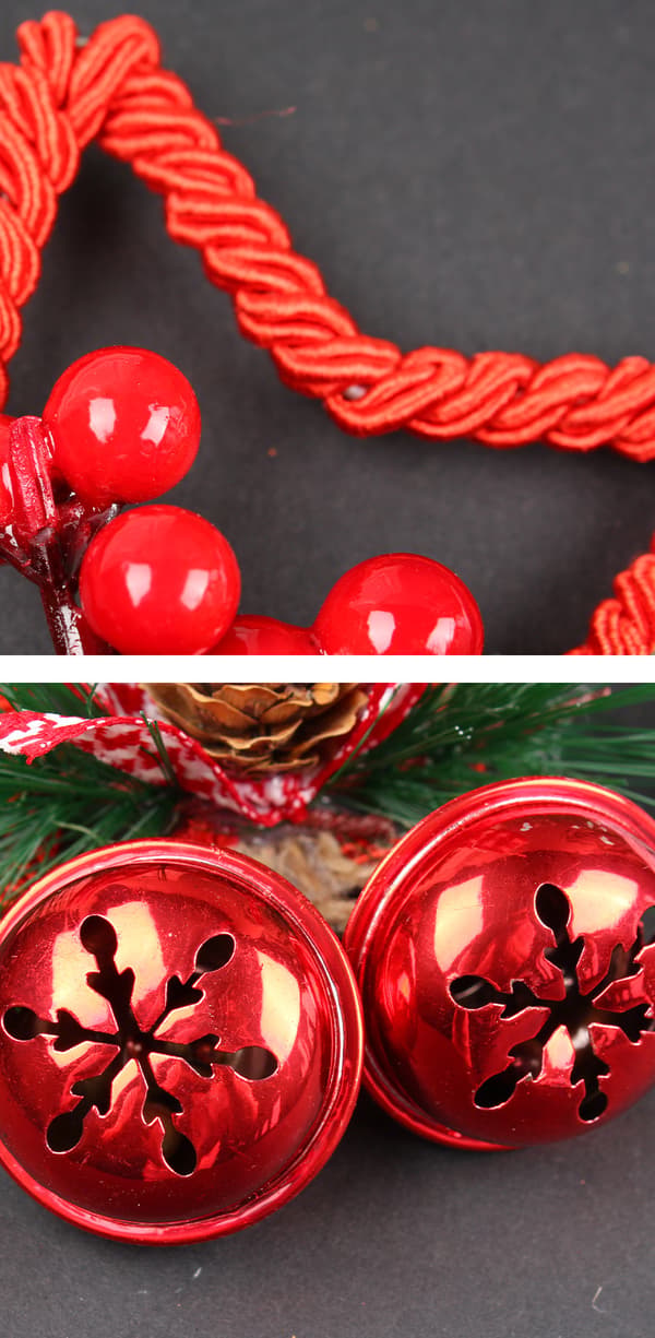 Jul femuddiga stjärnklockor, 5 st DIY hängande ornament