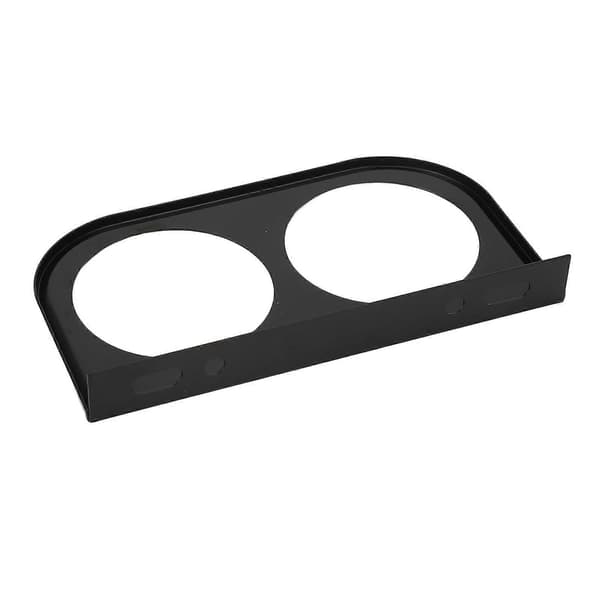 2 Hull Målerpanel Måler 2?1/16 Tommer 52MM Universal Metall Bilmålerfeste Instrumentpanel Svart