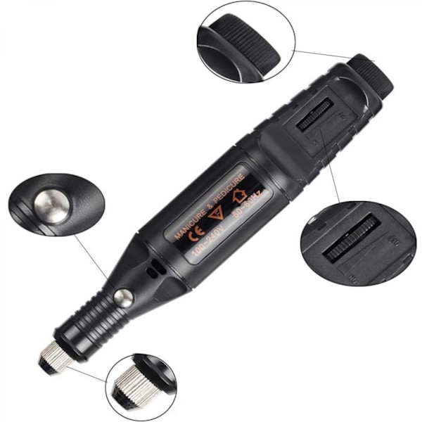 ##/Svart graveringsverktygssats, multifunktionell graverings penna DIY roterande verktyg##/