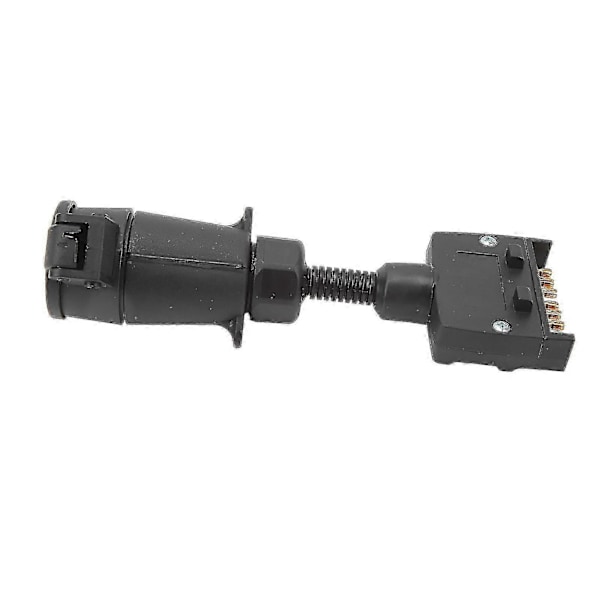 7-PIN Rund Hun Trailer Adapter Stik til Flad Han Ledningsforbindelse til Campingvogn og Båd