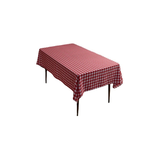 ##/Dug 140 x 140 cm rubin hvid ternet##/