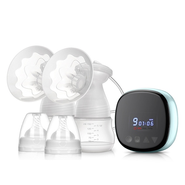 Elektrisk dobbel brystpumpe 2 stk 150ml melkeflasker