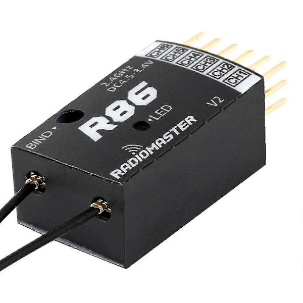 Radiomaster R86 V2 6CH Kompatibel PWM RC Mottaker for Frsky D8 D16 SFHSS Radiomaster TX12 T16S Trans