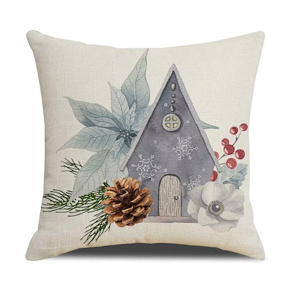 ##/Joulukuusikranssi Tyynynpäällinen, 18x18 Tuumaa, Juhla Ty##/