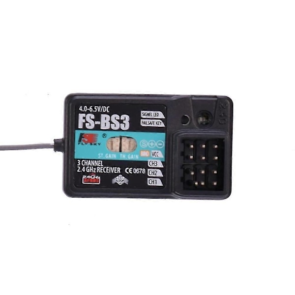 Flysky FS-BS3 2.4GHz 3CH AFHDS RC Modtager med Gyro Stabiliseringssystem til Flysky FS-IT4S IT4 FS-