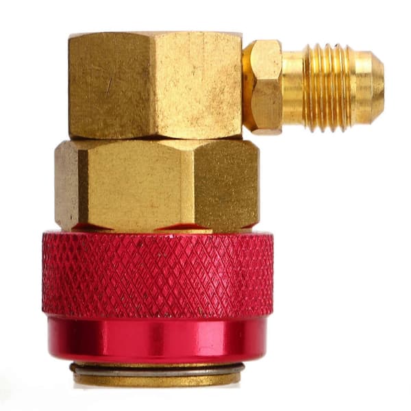 2 stk. AC Hurtigkoblingskontakt Manifold Fluoridkonverter Adapter for R134a System Bil