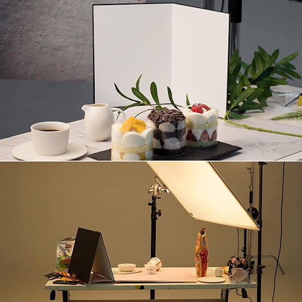 ##/3-i-1 Vikbar Fotoreflektorn (Svart/Vit/Silver) A3 Li##/