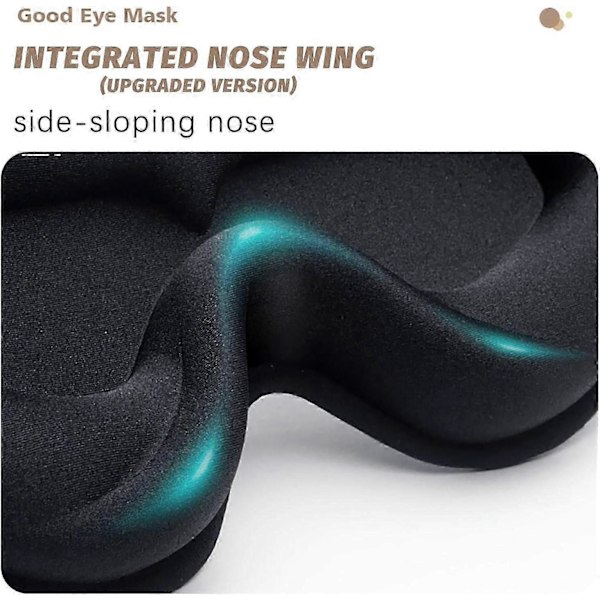 3D mörkläggande ögonmask för sömn