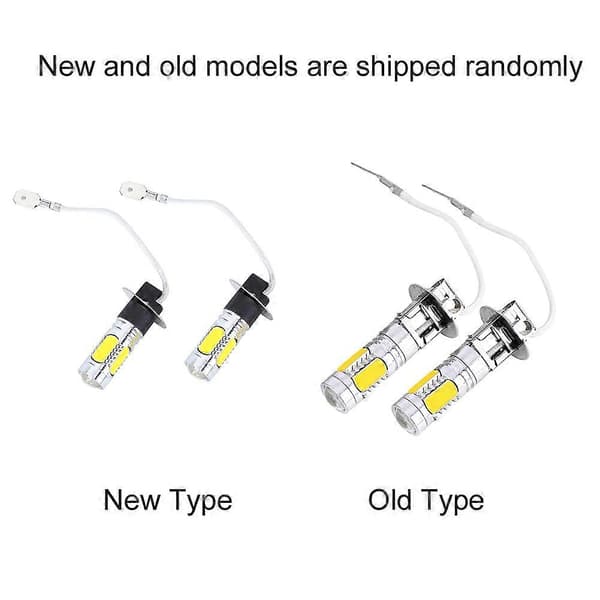 2 x auton LED-sumuvalopolttimo H3 7,5W 5730 lamput 12V 5-SMD
