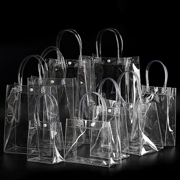 Opbevaringspose Universal Bærbar Transparent Gennemsigtig Pose 15*7*16cm