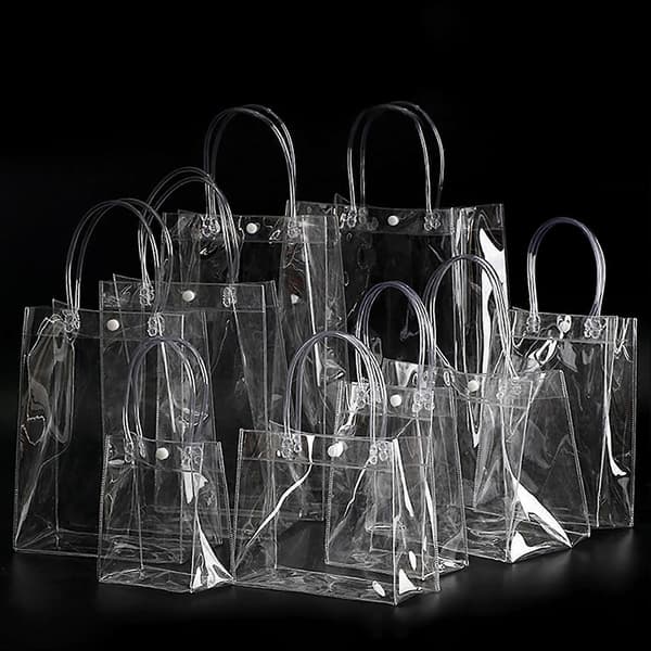 Oppbevaringspose Universal Bærbar Transparent Gjennomsiktig Pose 15*7*16cm