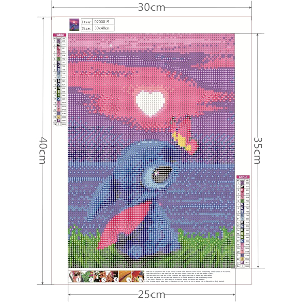 ##/5D diamantmålning-DIY-30x40cm-oljemålningstyg##/