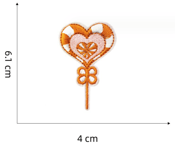 16 kpl Keltaisia ​​Embroidery-Rautaliimauslappuja, Embroidery-Tarra Iro