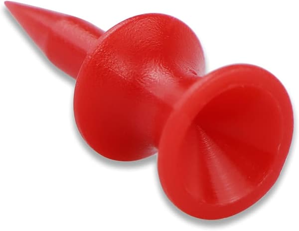100 stk Røde Plastik Golf Tees 32mm Små Slot Golf Tees