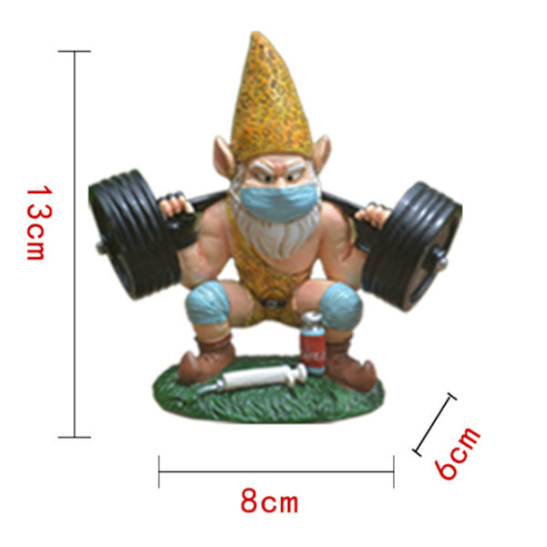 Hage vektløfter nisse figur
