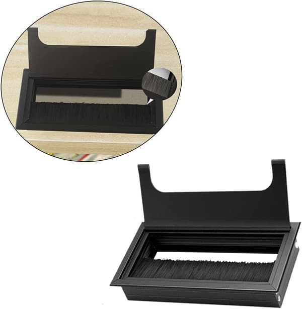 3 st Fyrkantig Kabelgenomföring med Lock 80x80mm+80x160mm för Infälld Montering