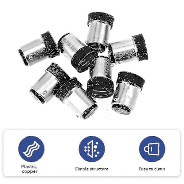 B15 til E14 Adapter Pære Base Konverter 8 Stykker Pære Adapter Medium Base Lysfatning Lampe Konverter