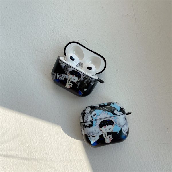 TPU beskyttelsesetui for tredje generasjon Airpods (svart bakgrunn