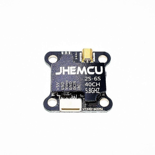 JHEMCU VTX20600 5.8Ghz 40CH PIT/25mW/100mW/200mW/400mW/600mW IRC FPV Sender 20x20mm MMCX Til RC